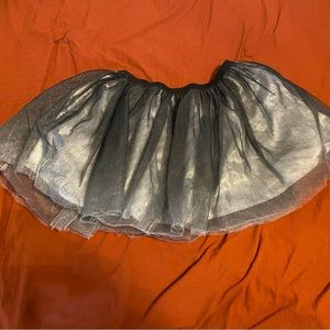 Girls large X-Large black, silver/ grey tutu skirt